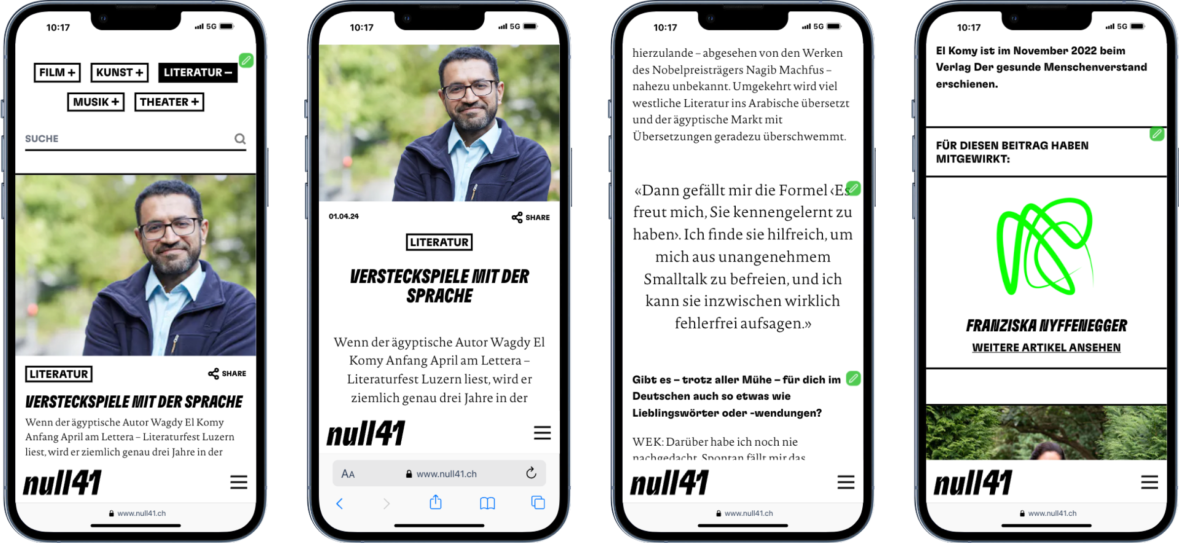 Screenshot Artikel Mobile